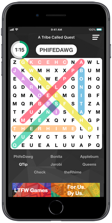 Black Star Word Search App